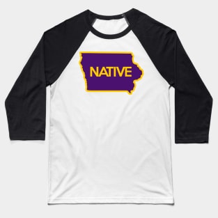 Iowa Native Sticker Baseball T-Shirt